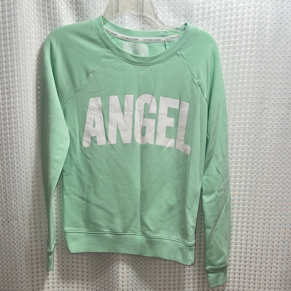 Victoria’s Secret Angel Crewneck Sweatshirt Mint Green XS